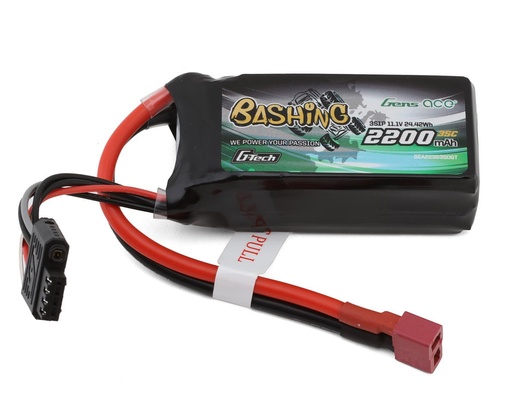 [GEA223S35DGT] Gens Ace G-Tech Smart 3S LiPo Battery 35C (11.1V/2200mAh) w/T-Style Connector
