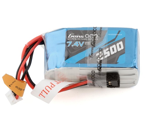 [GEA2S2500RXJR] Gens Ace 2S LiPo Receiver Battery (7.4V/2500mAh)