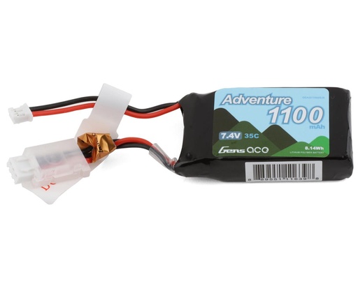 [GEA3511002SJS] Gens Ace 2S LiPo Battery 35C (7.4V/1100mAh) (Axial SCX24)