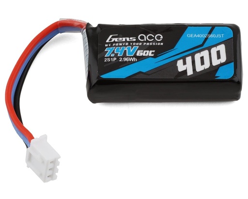 [GEA4002S60JST] Gens Ace 2s LiPo Battery 60C (7.4V/400mAh)