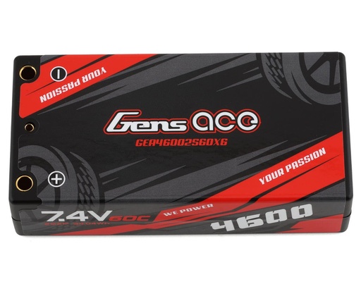 [GEA46002S60X6] Gens Ace 2S LiPo Battery 60C (7.4V/4600mAh)