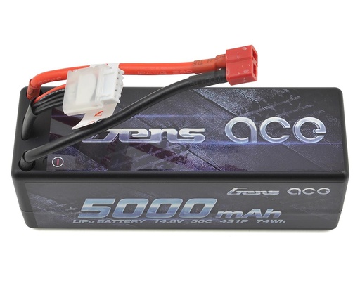[GEA50004S50D] Gens Ace 4S LiPo Battery Pack 50C w/Deans Connector (14.8V/5000mAh)