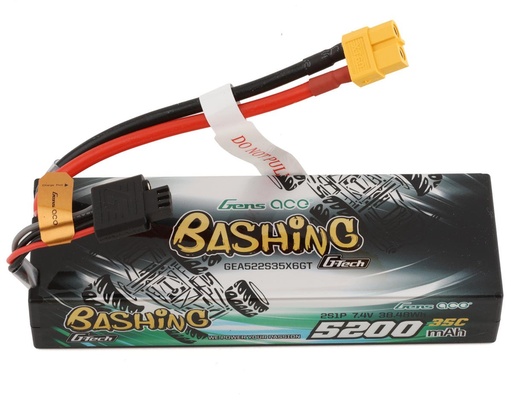 [GEA522S35X6GT] Gens Ace 2S G-Tech Smart "Bashing" LiPo Battery 35C (7.4V/5200mAh) w/XT-60