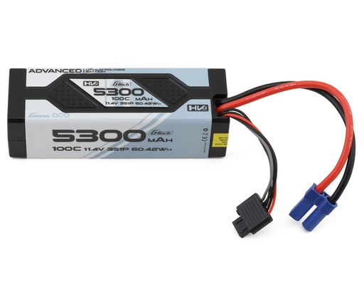 [GEA533S10E5GT] Gens Ace G-Tech Advanced Smart 3S LiHV Battery 100C  (11.4V/5300mAh) w/EC5