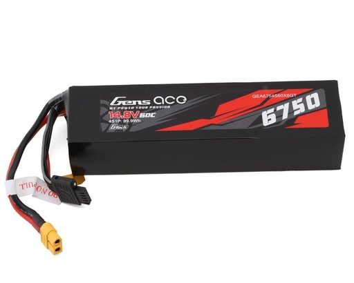 [GEA6754S60X6GT] Gens Ace G-Tech Smart 4S LiPo Battery 60C (14.8V/6750mAh) w/XT60 Connector