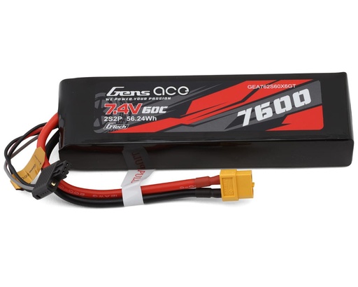 [GEA762S60X6GT] Gens Ace G-Tech Smart 2S LiPo Battery 60C (7.4V/7600mAh)