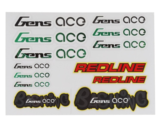 [GEA-PM-GA-STICKER01] Gens Ace Redline & Bashing Decals Sheet