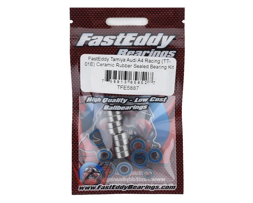 [TFE5887] FastEddy Tamiya Audi A4 Racing (TT-01E) Ceramic Rubber Sealed Bearing Set