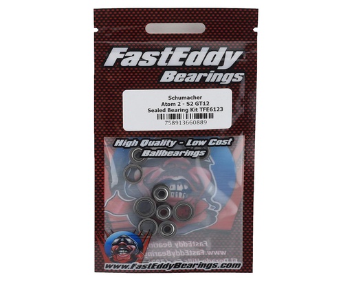 [TFE6123] FastEddy Schumacher Atom 2 - GT12 Sealed Bearing Kit (SCHK179/SCHK184)