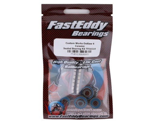 [TFE6519] FastEddy Custom Works Outlaw 4 Ceramic Sealed Bearing Kit
