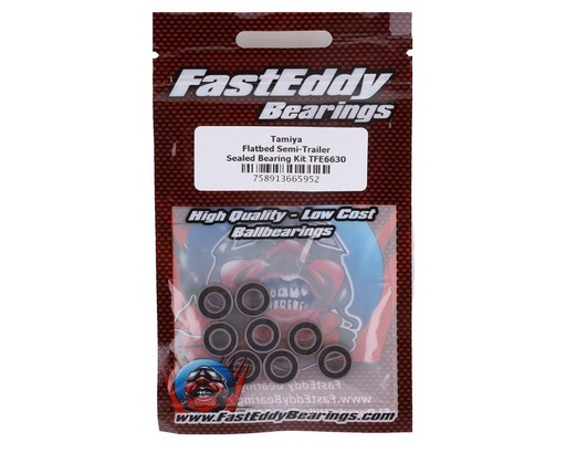 [TFE6630] FastEddy Tamiya Flatbed Semi-Trailer Sealed Bearing Kit