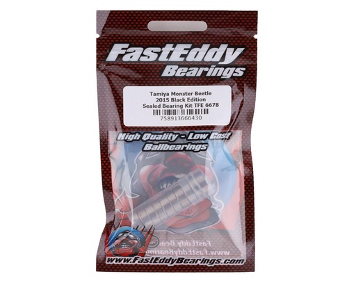 [TFE6678] FastEddy Tamiya Monster Beetle 2015 Black Edition Sealed Bearing