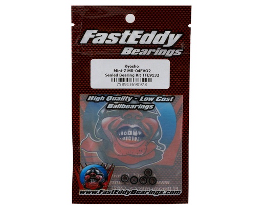 [TFE9132] FastEddy 3x6x2.5mm Kyosho Mini-Z MR-04EVO2 Sealed Bearing Kit