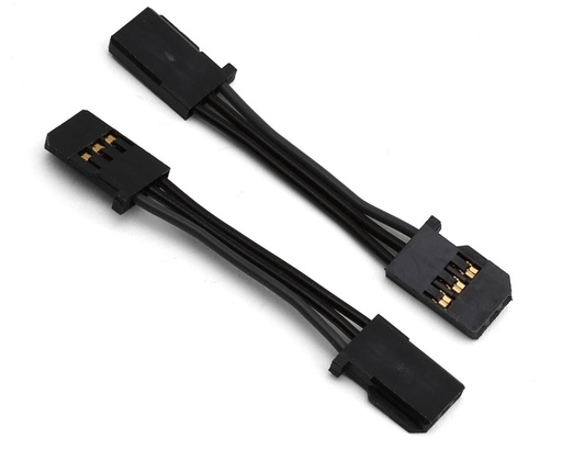 [FUTUBC0092] Futaba 55mm FF-GBB Heavy Duty Gyro Extension Cords (2) (Black)