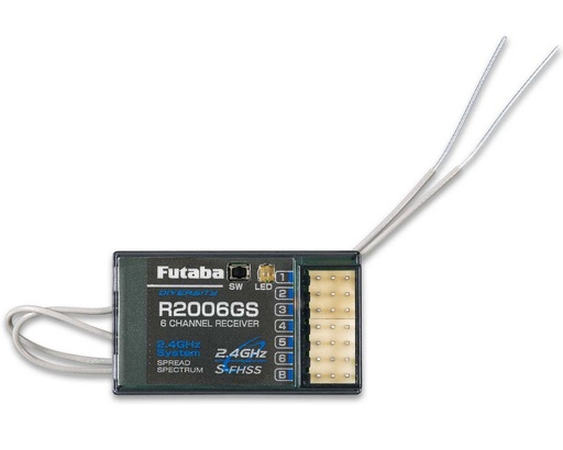 [FUT01102200-3] Futaba R2006GS 2.4GHz S-FHSS 6 Channel Air/Heli Receiver