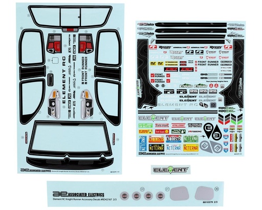 [ASC42167] Element RC Knightrunner Decal Sheet