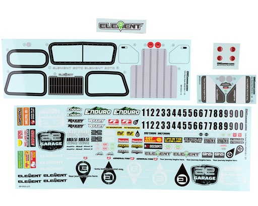[ASC42163] Element RC Enduro Ecto Decal Sheet