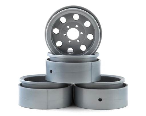 [ASC42108] Element RC Enduro 1.9” The Ocho Beadlock Crawler Wheels (Silver)