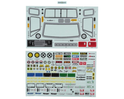 [ASC42122] Element RC Sendero Body Decal Sheet