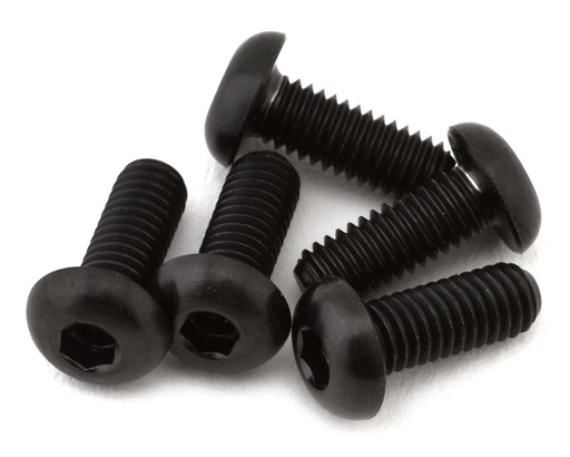 [XCE-0116.8] eXcelerate Titanium Button Head Screw (Black) (5) (3x8mm)