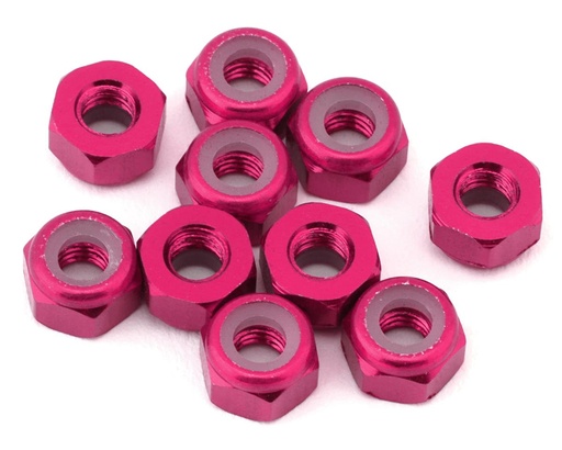 [XCE-0142.11] eXcelerate 3mm Aluminum Lock Nuts (Pink) (10)
