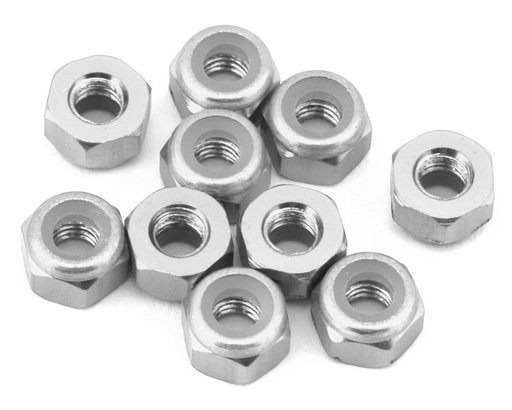 [XCE-0142.3] eXcelerate 3mm Aluminum Lock Nuts (Silver) (10)
