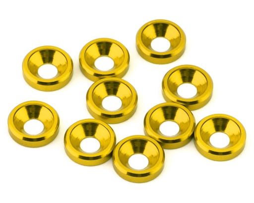 [XCE-0143.13] eXcelerate 3mm Countersunk Washers (Gold) (10)