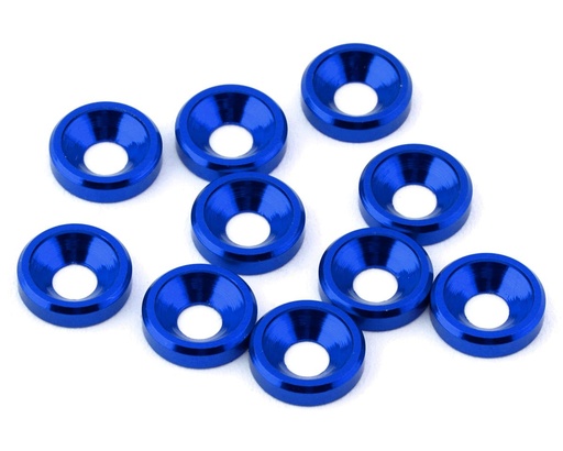 [XCE-0143.4] eXcelerate 3mm Countersunk Washers (Blue) (10)