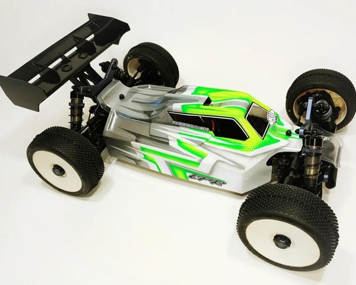 [LFRE3056] Leadfinger Racing Tekno EB48 2.0 A2.1 Tactic 1/8 Buggy Body w/Front Wing (Clear)