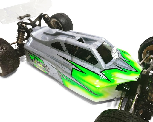[LFRE3058] Leadfinger Racing TLR 22X-4 A2 1/10 Buggy Body w/Tactic Wings (Clear)