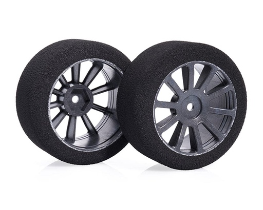[MTX-10P45AC] Matrix Tires 30mm 1/10 Foam Rear Tires (Air Carbon Rim) (2) (12mm Hex) (45 Shore)