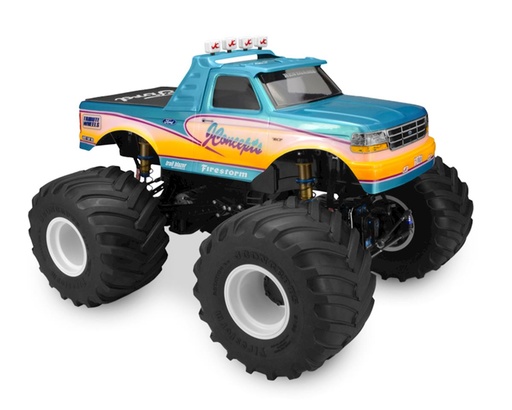 [JCO0303] JConcepts 1993 Ford F-250 Monster Truck Body w/Racerback 2 & Visor (Clear)