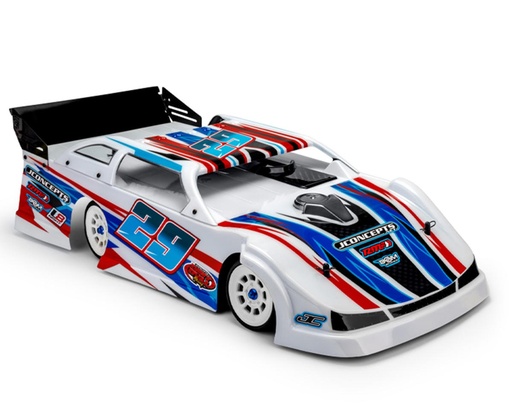 [JCO0611L] JConcepts L8 Night G3 Speedway 1/10 Dirt Oval Latemodel Body w/Spoiler (Clear)
