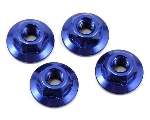 [JCO2341-1] JConcepts 4mm Large Flange Serrated Locking Wheel Nut Set (4) (Blue)