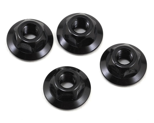 [JCO2341-2] JConcepts 4mm Large Flange Serrated Locking Wheel Nut Set (4) (Black)