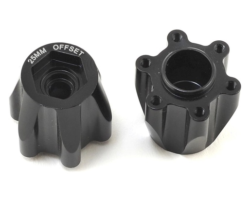 [JCO2401] JConcepts Tribute 12mm Aluminum Hex Adaptor (Black) (2) (25mm Offset)