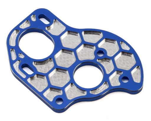 [JCO2408-1] JConcepts B6.1/B6.1D Aluminum "3 Gear" Layback Honeycomb Motor Plate (Blue)