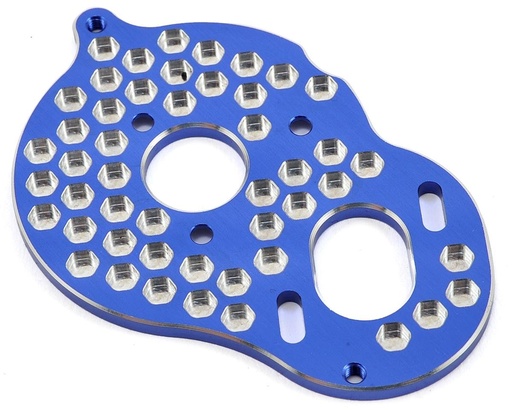 [JCO2428-1] JConcepts B5M Aluminum "3 Gear" Honeycomb Motor Plate (Blue)