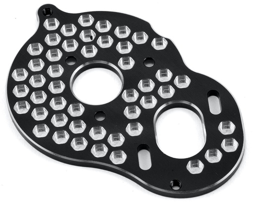 [JCO2428-2] JConcepts B5M Aluminum "3 Gear" Honeycomb Motor Plate (Black)