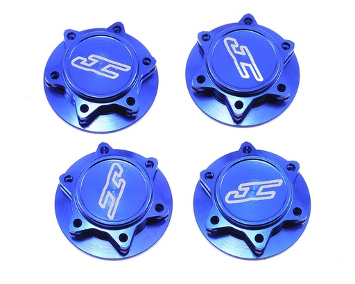 [JCO2451-1] JConcepts Fin 17mm 1/8th Serrated Light Weight Wheel Nut (Blue) (4)