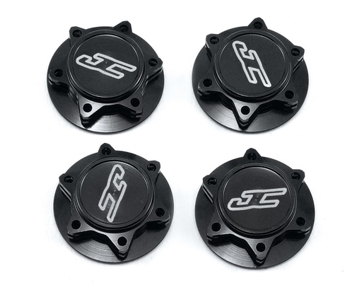 [JCO2451-2] JConcepts Fin 17mm 1/8th Serrated Light Weight Wheel Nut (Black) (4)