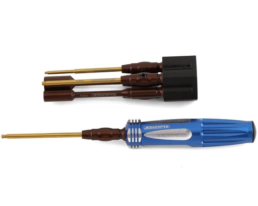 [JCO2457] JConcepts 1/4" Hex Driver Wrench Set w/Storage Base (7)