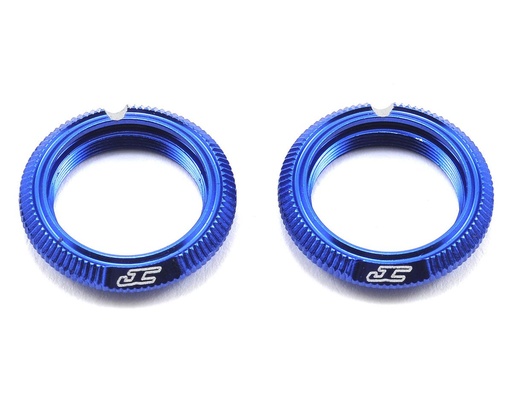 [JCO2491-1] JConcepts Fin Aluminum 12mm Shock Collar (Blue) (2)