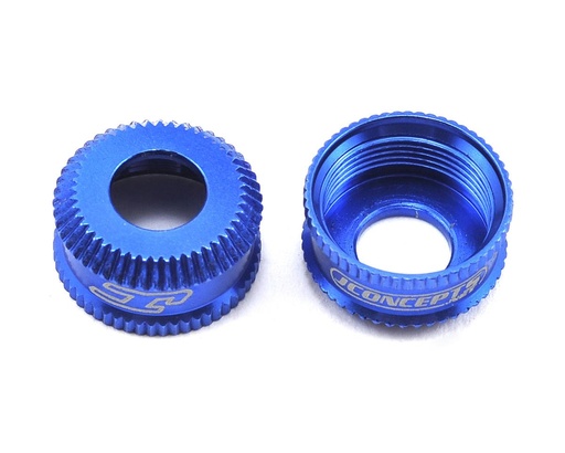 [JCO2492-1] JConcepts Fin Aluminum VCS Shock Bottom Cap (Blue) (2)