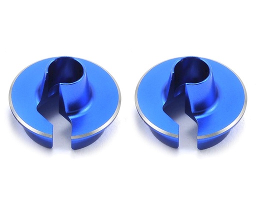 [JCO2493-1] JConcepts +5mm Fin Aluminum Off-Set Shock Spring Cup (Blue) (2)