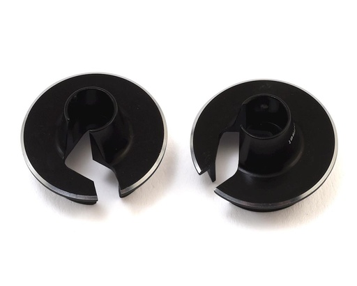 [JCO2493-2] JConcepts +5mm Fin Aluminum Off-Set Shock Spring Cup (Black) (2)