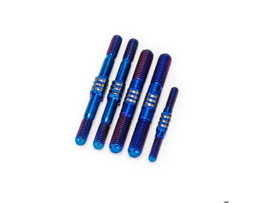 [JCO2507-1] JConcepts RC8B4.1 Fin Titanium Turnbuckles (Blue) (5)