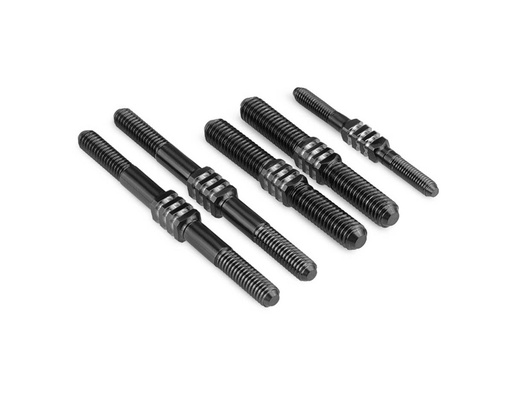 [JCO2584B] JConcepts Mugen MBX-8 Fin Titanium Turnbuckle Set (Black) (5)