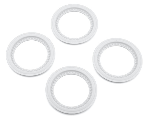 [JCO2651-3] JConcepts Tribute Monster Truck Wheel Mock Beadlock Rings (White) (4)