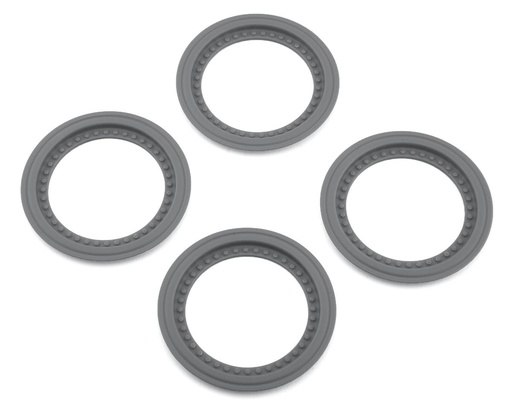 [JCO2651-8] JConcepts Tribute Monster Truck Wheel Mock Beadlock Rings (Silver) (4)